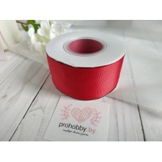 Лента репсовая 40 мм, цвет насыщенный красный №33